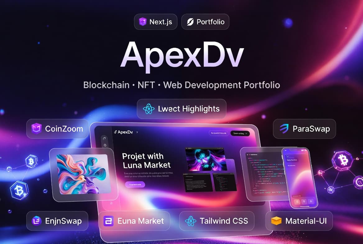 ApexDv — Next.js, React, Tailwind, Material-UI